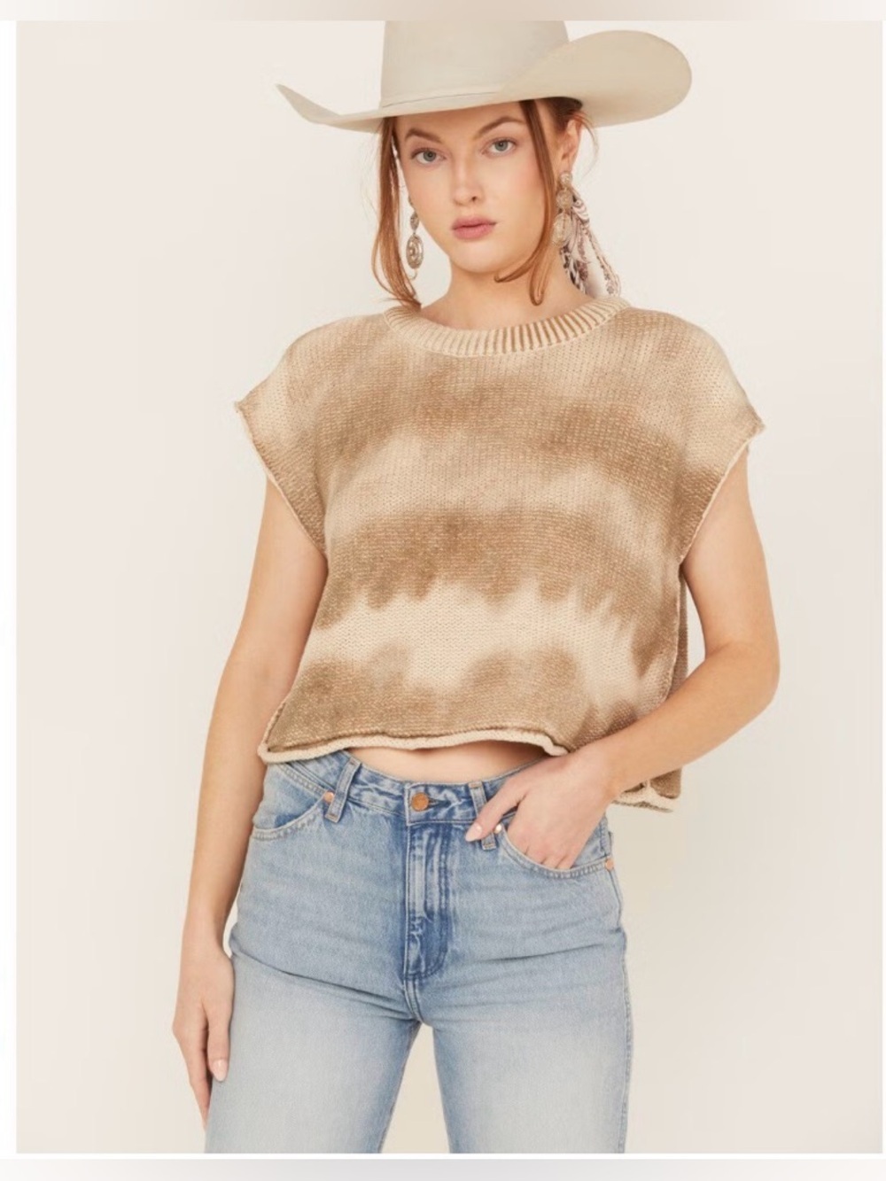 Free People Stolen Hearts Washed Sweater Vest